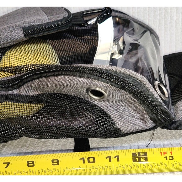 Pet Carrier Backpack Adjustable Shoulders Bag Breathable Mesh with Keychain bag - Picture 16 of 16